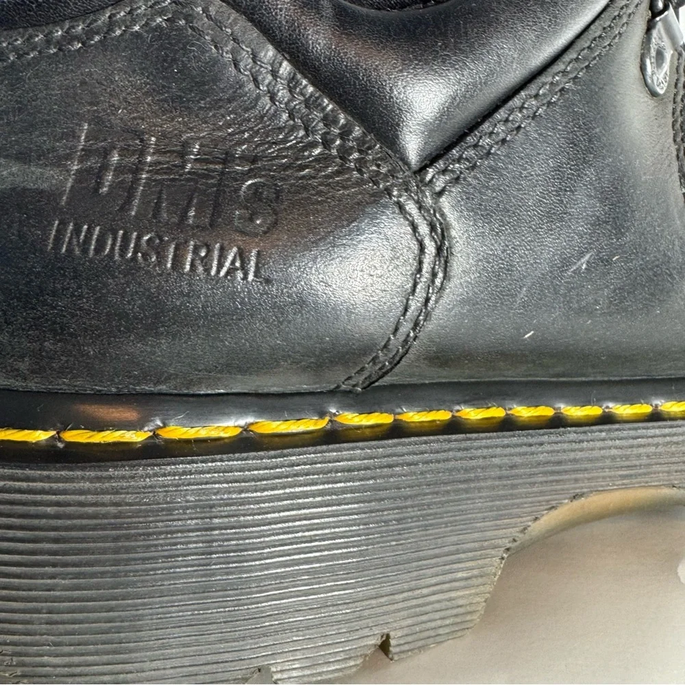 Dr. Martens Doc Air Wair 7A16 Industrial 
Black Leather Shoes US Men 9/Women 10 - Picture 5 of 14